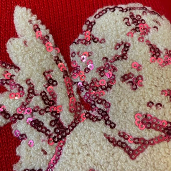 QUEEN OF SPARKLES Red Cupid Sweater - Picture 4 of 8